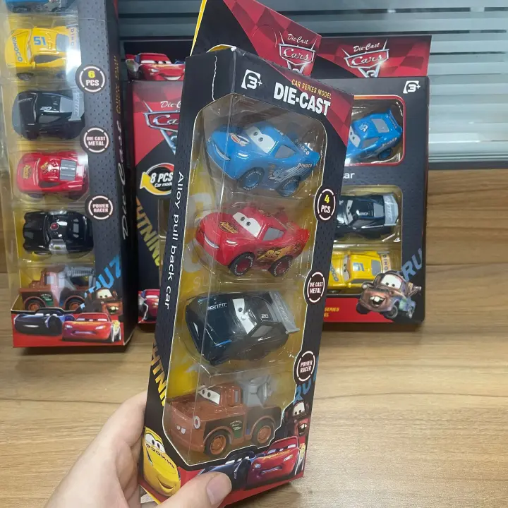 Coche De Modelo Lightning Mcqueen Disney Q-Versión Con Luz Y Música Juguete Para Niños Coche De Acción Con Retroceso Inercial Regalo Para Niños - 1
