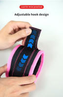 LOOGDEEL Apoyabrazos De Rodilla Con Cinturones Doble D-Ring Para Entrenamiento De Piernas Soporte De Tobillo Ajustable Con Colchón Para Abductores De Pie En Nylon Color Rosa/Azul/Negro/Morado Verde - details 2