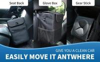 ZUKMI Bolsa De Basura Para Coche Impermeable Con Tapa Y Bolsillo De Almacenamiento Multifuncional Colgante Para Automóvil - details 2