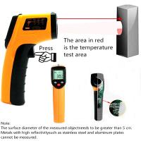 Medidor De Temperatura Infrarrojo Digital No Contacto Manómetro Láser Tester Para Industria Pantalla Digital Portátil - details 4