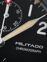 Reloj De Cuarzo Militado ML1868KF VK67 Movimiento De Cronógrafo Vidrio De Zafiro Luminoso 100m Impermeable 39mm Retro - details 9