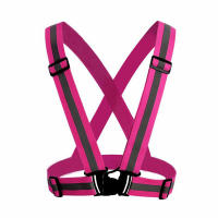 Chaleco De Seguridad Elástico Ajustable Para Correr Y Ciclar Con Cinturones Reflejos Nocturnos Para Adultos Y Niños Ropa Deportiva Con Bandas Adelantadas Unisex Material De Poliéster - details 10