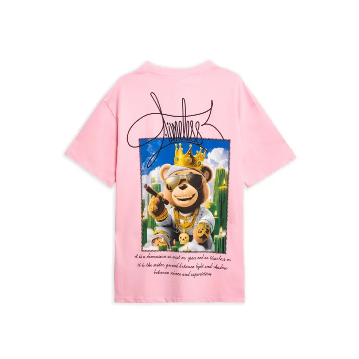 Camiseta Area Zero Rosa Timeless Bear Oversized Tee - 1