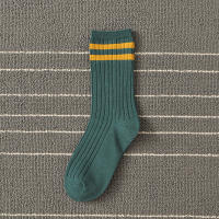 Calcetines De Algodón Para Mujer Estilo Retro Coreano Japonés Clásicos Con Rayas De College Street Calcetines Largos De Media Caña Regalo Para Niñas - details 4