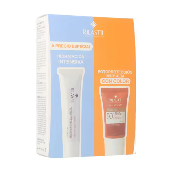 Rilastil Sun System Spf50+ Emulsión Color 40 ml + Aqua Intense 72H Pack - 1