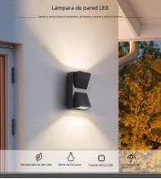 Lámpara De Pared Exterior Impermeable COB Luz De Exterior E Interior Montaje En Superficie Iluminación Hacia Arriba Y Abajo Adecuada Para Pasillo Luz De Entrada Vínculo 85-265V Moderna - details 0