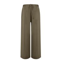 Pantalones Anchos Para Mujer Cintura Alta Elástica Trasera Negocios Casual Largo Pantalones Regulares De Pierna Recta Para Otoño/Invierno - details 55