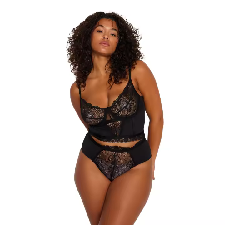 Trendyol Red Lace Detailed Bustier-Panties Underwear Sets Tbbss23Dg00000 - 1