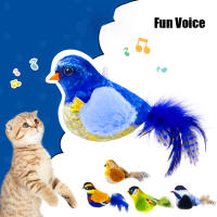 Juguete De Gato Peluche De Simulación De Aves Con Sonido Auto Divertido Para Aliviar La Boredomina Plástico Y Tela - details 0
