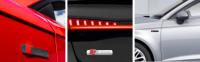 XOKOTAKI Emblema Adhesivo para Coche. Insignia con Pegatina. Anagrama de Plástico ABS para Maletero y Puertas. Logotipo Decorativo para Coche. Color Plata Mate. - details 2