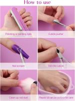 Remojar Banja Uñas Esmalta Spa Remover Lavar Con Pelador Cutículas2 Piezas - details 3