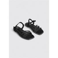Isteria 25067 Sandalias Planas Mujer Negro - details 0
