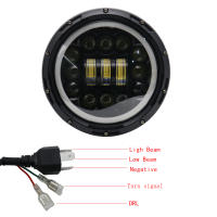 Faros De Motocicleta LED Redondos De 7.5 Pulgadas Universal Cafe Racer Luz De Distancia Refit Faro De Motocicleta 40w - details 26