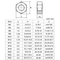 Tuerca Hexagonal De Acero Inoxidable 316 Para M5-M24 A4-80 GB6170 En Mercado De Metal Para Industria De Maquinaria Y Automóviles Energía Solar Eólica Muebles Construcción - details 0