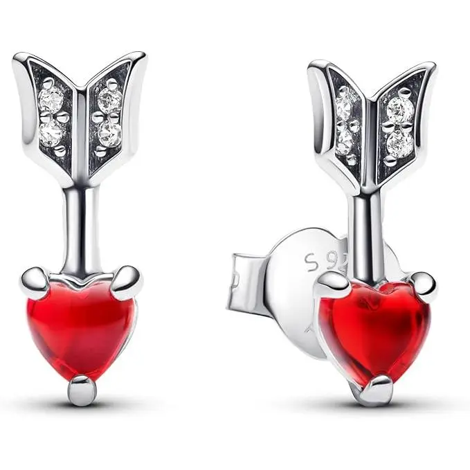 Pendientes de botón Pandora 293668C01 Moments,Incluye Caja Original - 1