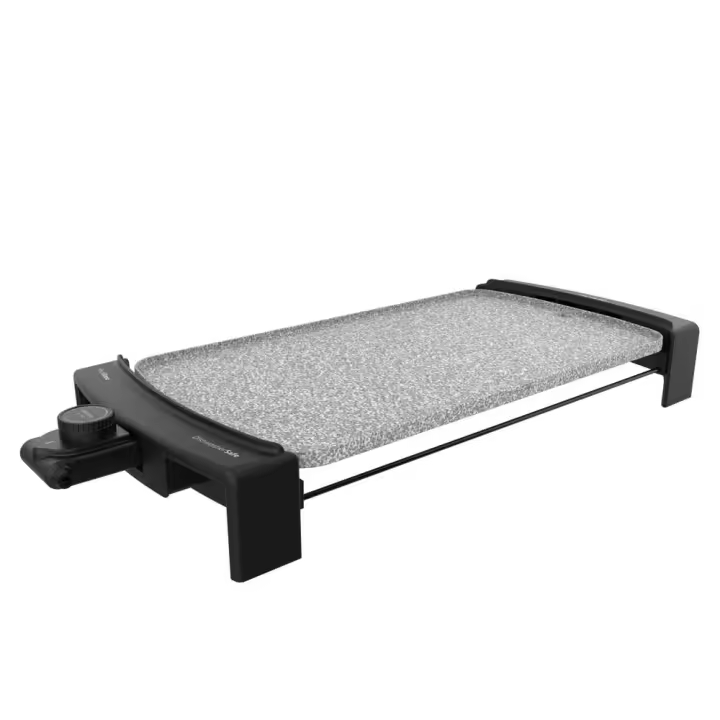 Tasty &Grill 3000 RockWater. Plancha eléctrica de 2600 W, Revestimiento de Riedra RockStone, Resistencia en Forma de M, Termostato Ajustable, Piezas Aptas para lavavajillas - 1