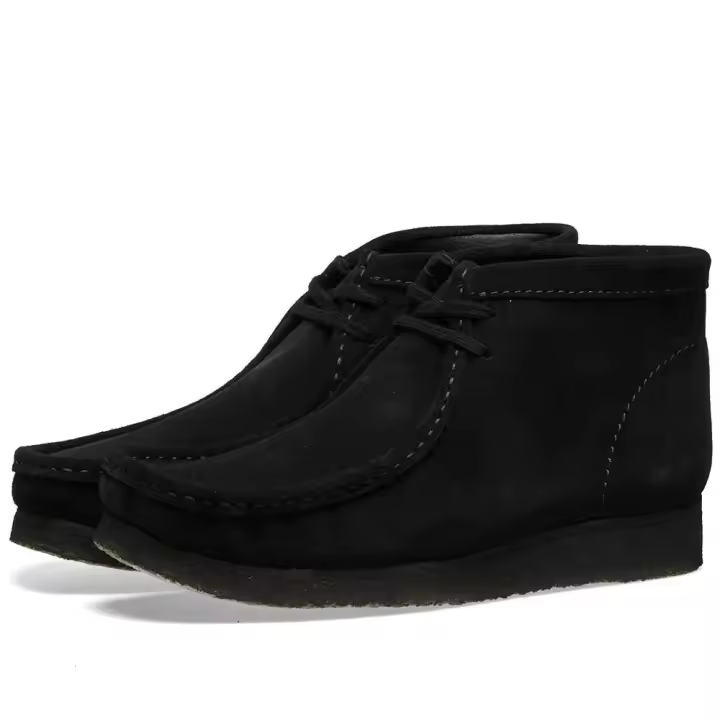 Clarks Originals Wallabee Boot Black Suede - 1