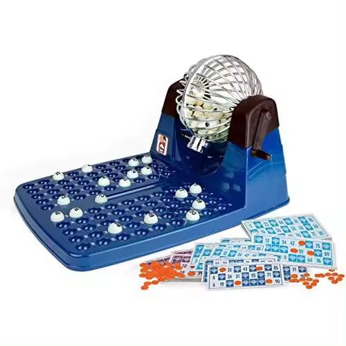Chicos - Bingo Juego de Mesa Adulto - Loteria autom¡tica 3XL con 72 cartones y 90 Bolas imborrables, Incluye fichas de Juego (20905) - 1