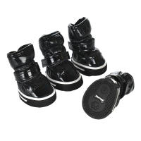 4pcs Zapatos De Invierno Para Perros Pequeños Cuero Antideslizante Y Impermeable Botas Para Puppies Calientes Para Chihuahua Y Gatos - details 9