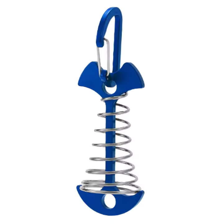 1/5Pcs Ganchos De Tenda Ajustables Con Resorte De Piso Para Acampar Palos De Suelo De Forma De Pescuezo Anclaje Para Tenda Y Awning Accesorios Para Deporte Al Aire Libre - 1
