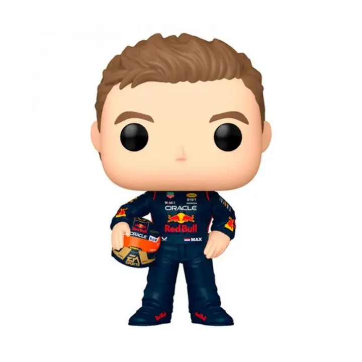 Funko POP! Vinyl Fórmula 1 - Racing S4- Verstappen w/Helm - Max Verstappen - Juguete para Niños y Adultos - Fans - Diversidad de Personajes y Temáticas - 1