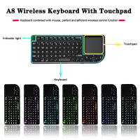 Teclado Inalámbrico 2.4G RF Con Touchpad Ratón 3 En 1 Portátil Para PC Notebook Smart TV Box Klawiatura Handheld with Touchpad Mouse for PC Notebook Smart TV Box - details 4