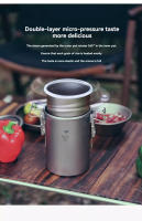Cocina Al Aire Libre Con El Arrocera De Titanio Puro Keith Juego De Sopa Y Arroz Para Camping Y Picnics Soporte De Cocina Exterior - details 4