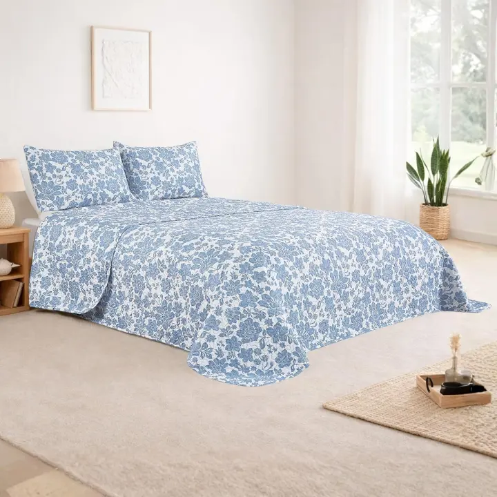 OsoNube-Colcha bouti para verano y entretiempo - Colcha para cama inluye 1 o 2 funda de cojin segun la medida，Colcha cubre cama 100% poliester, suave y transpirable. El diseño de la funda de cojin puede variar según el corte del tejido - 1