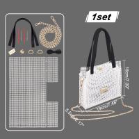 Kit De Manualidades DIY Para Tejer Y Crochet Bolsa Hilo De Malla Y Plástico Para Bordado Y Costura Kit De Creación De Bolsas Tejidas a Mano - details 1