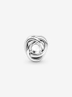 Pandora - Charm de Círculo de eternidad de la casa-Pearl Blanca de Junio-Plata de Legislación - details 0
