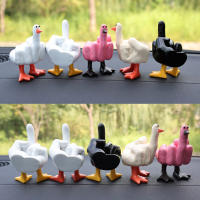Pequeño Pato Creativo Y Divertido Estatua De Resina Personalizada Con Dedo Middle Para Decoración De Escritorio Hogar Jardín Regalo Figura Animal Estilo Moderno - details 2