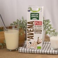 Bebida de Avena Integral Bio 0% Azúcar | Pack de 6x | 1L | Vegana | Ecológica | Fuente natural de fibra | NATURGREEN - details 1