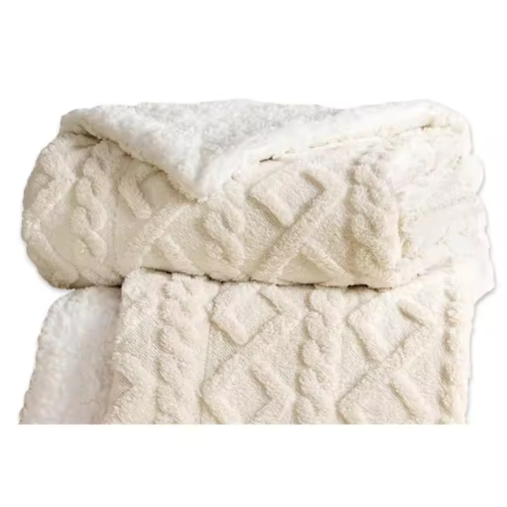Almeritex Manta Sofa de Borrego, Manta Doble Cara Franela y Sherpa, 100% Poliester, Suave y Caliente para Invierno, 130x160 160x220 220x240 - 1