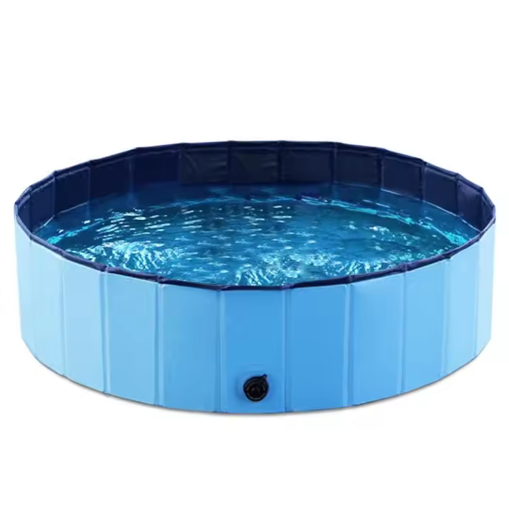 Maxia Market - Piscina plegable portátil para perros y mascotas, bañera de 80 cm, 120 cm para niños, PVC - 1