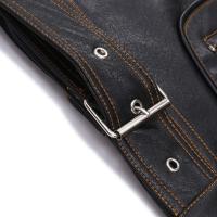 Chaqueta De Cuero PU Vintage Con Cremalleras Multiseguros Y Borla Para Motociclista Chaqueta De Cuero Con Bolsillos Para Hombre Estilo Punk - details 8