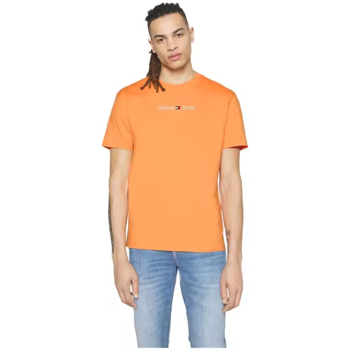 Camiseta de Manga Corta Tommy Jeans  para hombre en color naranja - 1