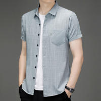 Camisa De Verano Para Hombre Casual Con Mangas Cortas Y Estampado Resistente a Arrugas Cómoda Versátil Para Todas Las Estaciones - details 13