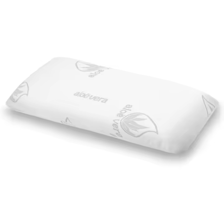 Almohada Viscoelástica 100% NO COPOS – Distintos Tamaños, Desenfundable con Aloe Vera | Alivia Presión Cervical | Funda Lavable y Tratamiento Antibacteriano - 1