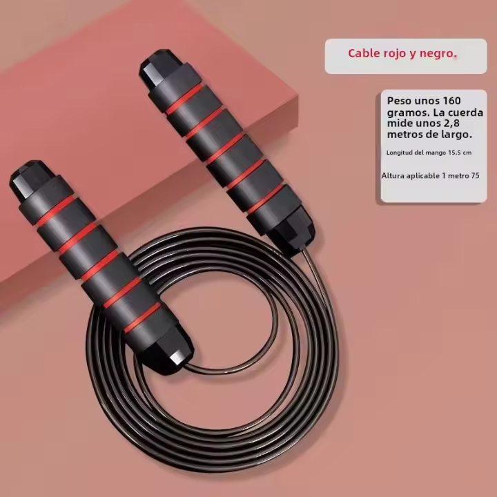 Cuerda De Saltar De Acero Para Entrenamiento Profesional Fitness Shaping Exercise Adulto Correa De Carreras PVC Unisex - 1