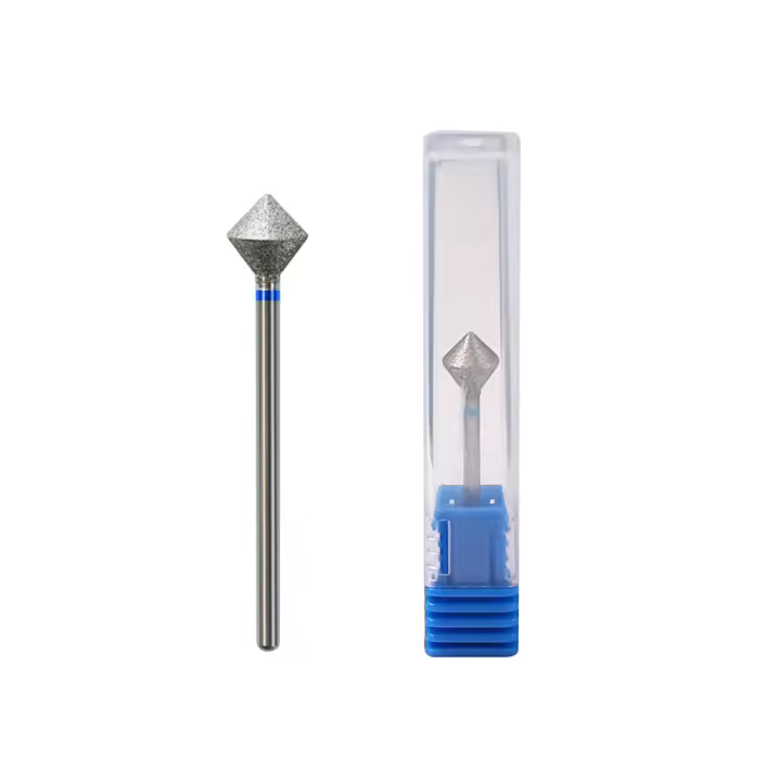 Broca De Uñas Diamante 3/32' Accesorio Para Máquina De Taladro Limpiador De Cutículas Bit De Manicura Herramienta De Tungsteno Carbido - 1