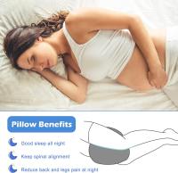 Ruedaspara dormir laterales con almohada de espuma viscoelástica para Mujeres embarazadas, cojines para Piernes - details 1