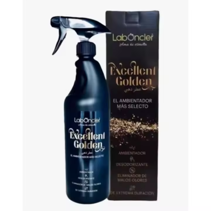 AMBIENTADOR EXCELLENT GOLDEN LABONCLER - Perfumador de larga duración y eliminador de malos olores - ¡Una frescura incomparable! - 1