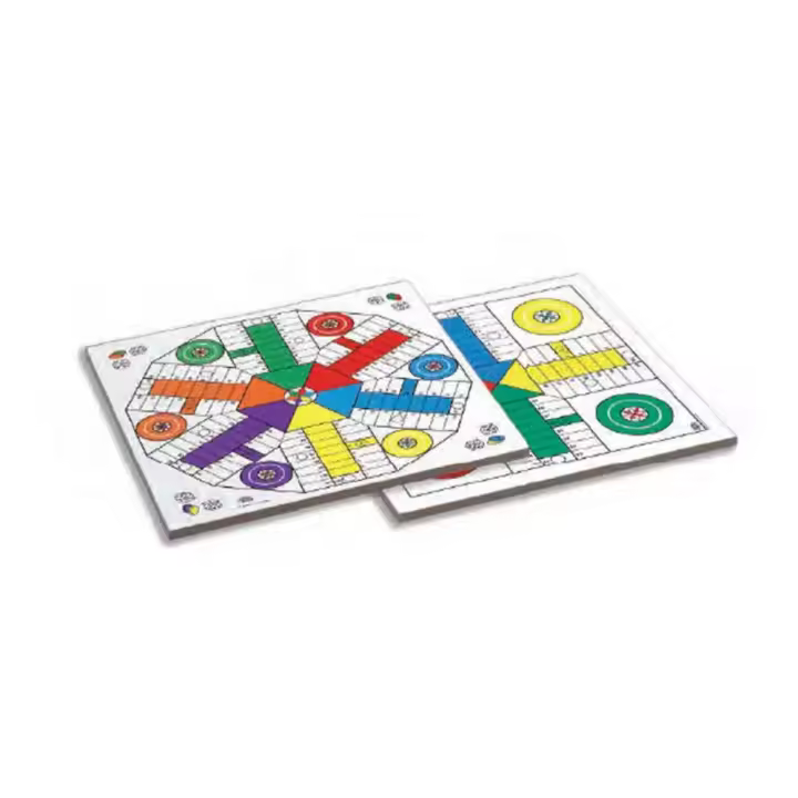 Tablero Parchis 4 y 6 jugadores de madera 40x40 cm sin accesorios (Cayro T-134) - 1