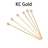 100-200Pcs Lotes De Clavos De Ojo Plano Pintados De Oro Para La Fabricación De Joyas Accesorios De Enlaces Metálicos De 10-70mm - details 1