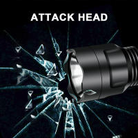 Linterna LED Superpotente 5 Modos De Iluminación L2 Torcha Para Ciclismo Nocturno Camping Senderismo Caza Y Actividades Internas Usar 18650 Negro Material De Aluminio - details 11