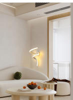 Lámpara De Pared LED Estilo Nórdico Espiral Para Pasillos Y Escaleras Iluminación Interior Para Dormitorio Estudio Corredor - details 14