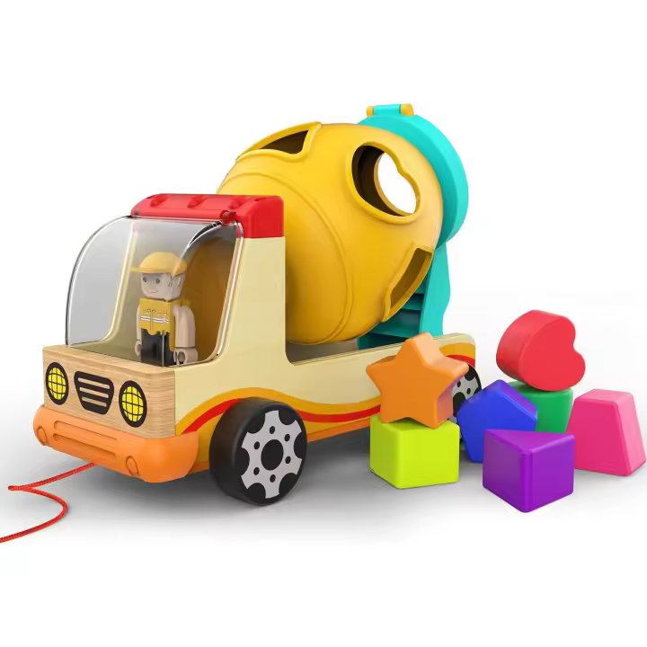 Juguetes de madera para clasificar formas para niños de 1 a 2 años que aprenden a clasificar y combinar - 1