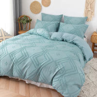 Funda De Edredón Tejida 3pcs 100% Microfibra Cama Ropa De Cama Conjunto Suave Para Todas Las Estaciones Amigable Con La Piel - details 13