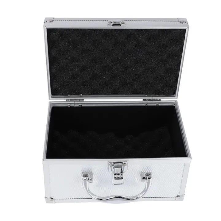 Caja de Herramientas de aleación de aluminio, equipo de seguridad portátil, vitrina de instrumentos, Maleta de Hardware, 230x150x125mm - 1