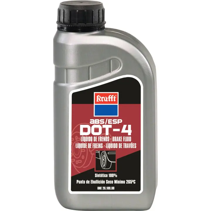 Líquido de Frenos Dot4 ABS Krafft 0.5 L - Máxima Eficiencia y Seguridad para Sistemas de Frenado - 1